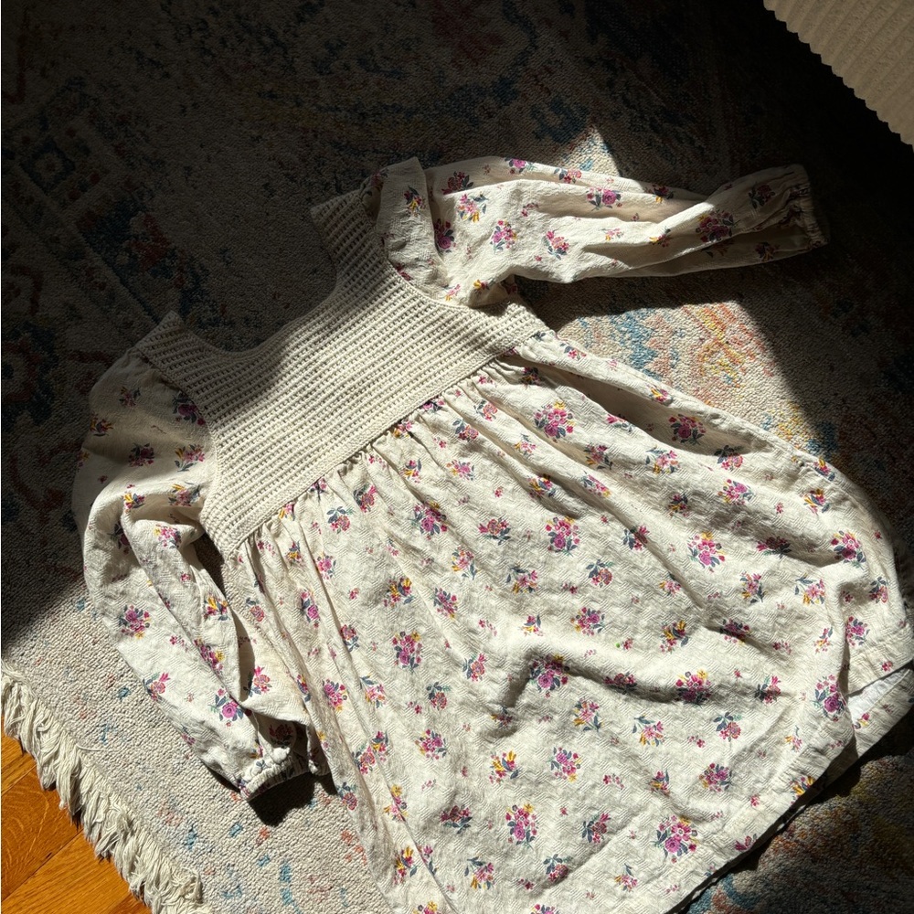ZARA Floral Long Sleeve Dress